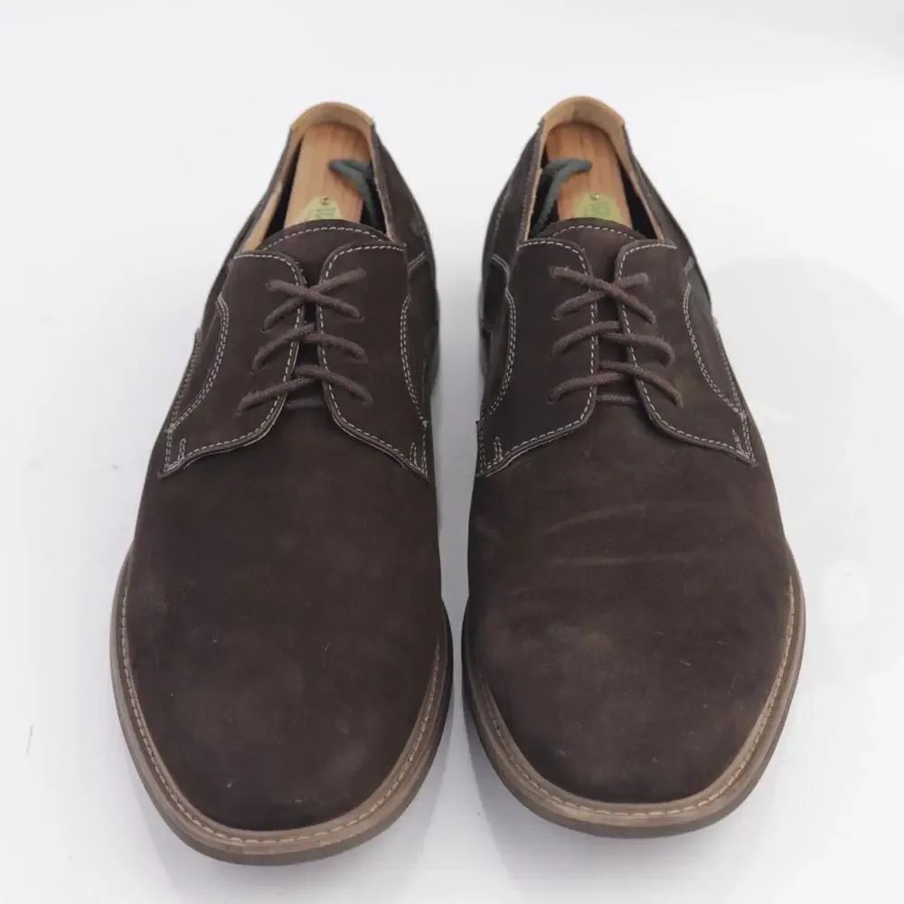 Florsheim Mens Doon Oxfords Size‎ 9.5 M Brown Suede Plain Toe Dress Shoe Comfort